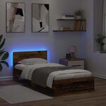 vidaXL Cadre de lit Bois Ancien 90 x 190 cm Bois d'ingénierie