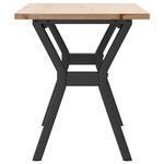 vidaXL Table basse cadre en Y 110x40x45 cm bois de pin massif et acier