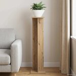 vidaXL Support de Plante Chêne artisanal 25 x 25 5 x 100 5 cm