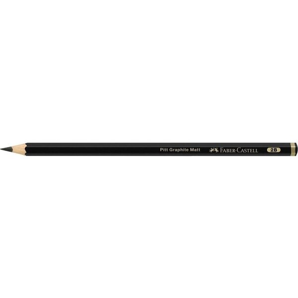 Crayon graphite Pitt Graphite Matt  extra-mat  2B FABER-CASTELL