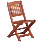 vidaXL Chaises à manger pour enfants lot de 2 Bois d'eucalyptus