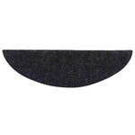 vidaXL Tapis d'escalier autocollants 5 pièces 56 x 17 x 3 cm Noir Demi-rond