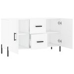 vidaXL Buffet blanc 100x36x60 cm bois d'ingénierie