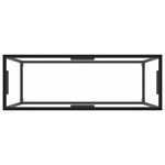 vidaXL Table console Transparent 100x35x75 cm Verre trempé
