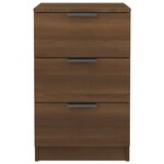 vidaXL Table de chevet Chêne marron 40x36x65 cm