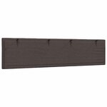 vidaXL Coussin de tête de lit marron foncé 200 cm tissu