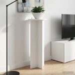 vidaXL Support de Plante 2 pièces Blanc Ø40 x 100 cm Bois d'ingénierie