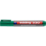 Marqueur Permanent 330 Vert Pointe Biseautée 1-5 mm x 5 EDDING