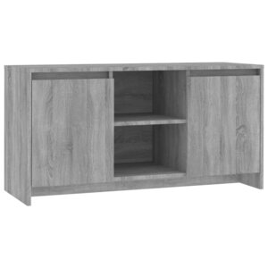 vidaXL Meuble TV Sonoma gris 102x37 5x52 5 cm Bois d'ingénierie