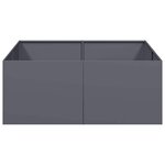 vidaXL Jardinière anthracite 100x100x40 cm acier