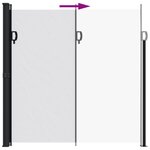 vidaXL Auvent latéral rétractable blanc 200x500 cm