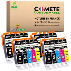 33XL - 20 cartouches compatibles pour Epson 33 XL - COMETE