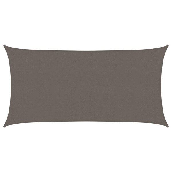 vidaXL Voile d'ombrage 160 g/m² Anthracite 2 5x5 m PEHD