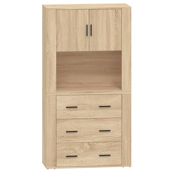 vidaXL Buffet haut Chêne sonoma Bois d'ingénierie