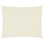 vidaXL Voile de parasol tissu oxford rectangulaire 2 5x3 5 m crème