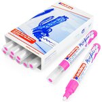 Marqueur acrylique moyen 5100 rose fluorescent 2-3 mm x 10 EDDING