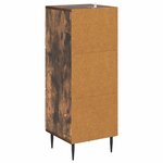vidaXL Armoire à tiroirs Chêne fumé 33 x 34 5 x 89 5 cm