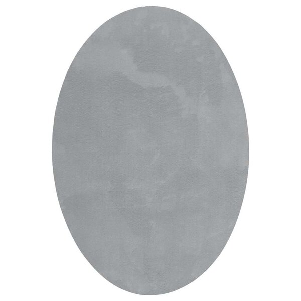 vidaXL Tapis HUARTE Gris 160 x 230 cm Polyester
