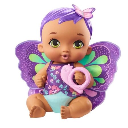 My Garden Baby - Bébé Papillon Violet Boit & Fait Pipi, 30 cm, couche,  vetements, ailes amovibles - Poupée / Poupon - Des 2 ans - La Poste
