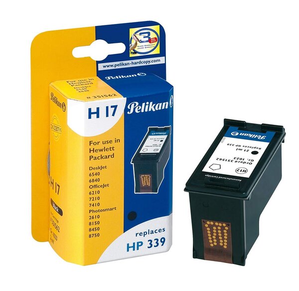 H17 Cartouche Jet d'encre COMPATIBLE avec OEM C8767EE 339 Noir PELIKAN