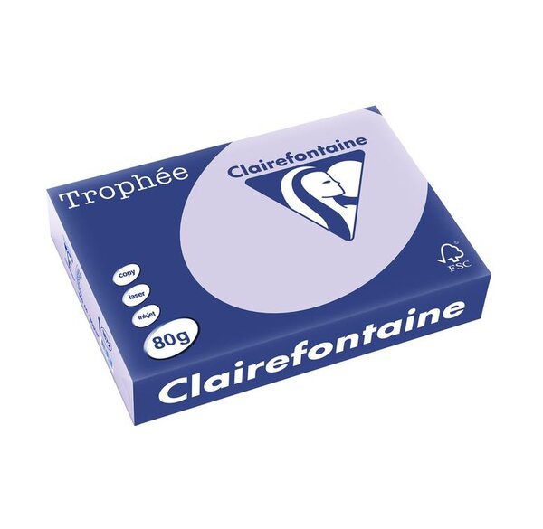 Ramette 500 Feuilles Papier 80g A4 210x297 mm LILAS CLAIREFONTAINE