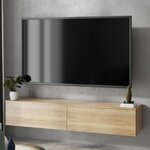 Meuble TV Nicole 160 cm - chêne artisan