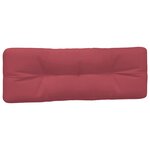 vidaXL Coussins de palette 7 Pièces rouge bordeaux tissu