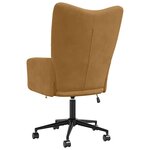 vidaXL Chaise de relaxation Marron Velours