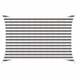 vidaXL Voile d'ombre 2 x 3 5 m HDPE Rectangulaire Gris clair et blanc