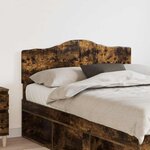 vidaXL Tête de lit Chêne fumé 135 cm Bois d'ingénierie