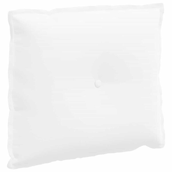 vidaXL Coussin de Dos Blanc 60 x 19 x 50 cm tissu