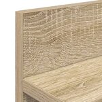 vidaXL Porte-manteau mural avec étagère Chêne sonoma 40 x 10.5 x 18 cm