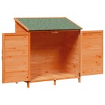 vidaXL Abri de jardin Marron 106 x 56 x 113 5 cm Bois de Sapin Massif