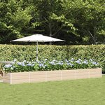 vidaXL Jardinière Ivoire 480 x 80 x 45 cm Acier