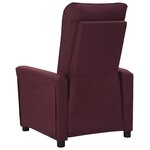 vidaXL Fauteuil inclinable électrique Violet Tissu