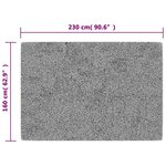 vidaXL Tapis lavable multicolore 160x230 cm antidérapant