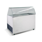 Vitrine a glace avec roues - 8 x 5 l - java - combisteel - r290 - acier inoxydable355 1184x727x1229mm