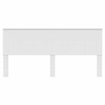 vidaXL Tête de lit avec tête de lit Blanc 200 cm Bois d'ingénierie