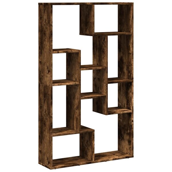 vidaXL Bibliothèque chêne fumé 72x20x120 5 cm bois d'ingénierie
