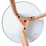 Table basse plateau en verre 50 cm