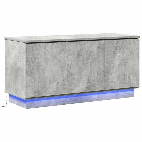 vidaXL Meuble TV Gris béton 100 x 38 x 49 cm Bois d'ingénierie