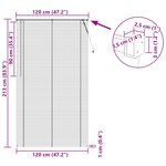 vidaXL Store Vénitien Marron clair avec motif 213 x 120 cm PVC