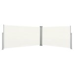 vidaXL Auvent latéral rétractable 160x600 cm Crème