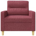 vidaXL Fauteuil Rouge bordeaux 60 cm Tissu