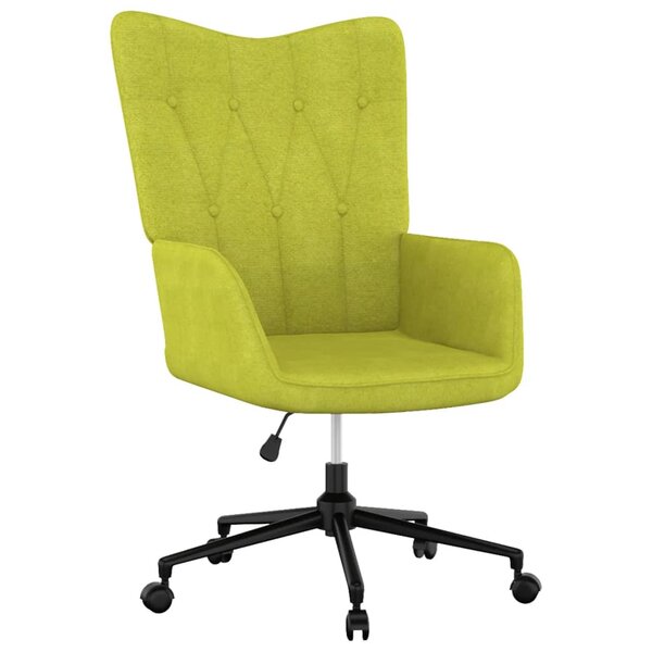 vidaXL Chaise de relaxation Vert Tissu