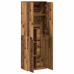 vidaXL Highboard Bois Ancien 60 x 35 x 180 cm Bois d'ingénierie
