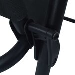 vidaXL Chaises de jardin pliables lot de 2 Textilène Noir