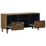 vidaXL Meuble TV Marron 100 x 33 5 x 46 cm Bois de mangue massif
