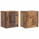 vidaXL Cabinet de chevet 2 Pièces Bois ancien 43 x 34 5 x 47 cm