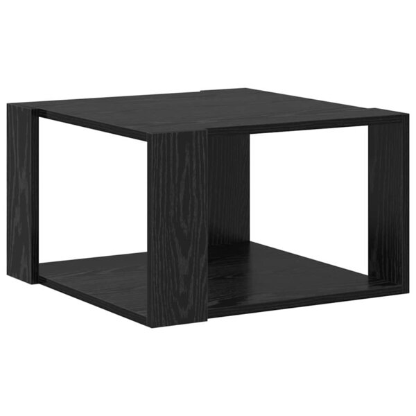 vidaXL Table basse Chêne noir 51 5 x 51 5 x 30 cm Bois d'ingénierie